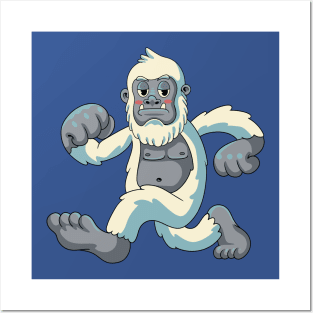 Funny Snowy Yeti Posters and Art